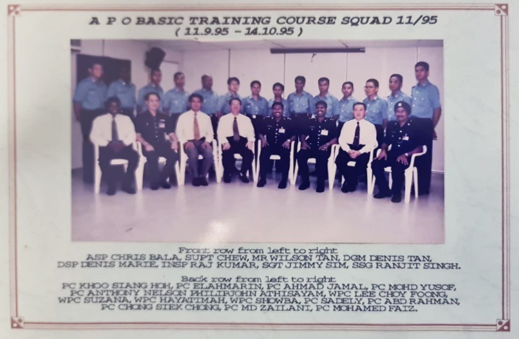 Auxiliary Police Officers at SATS in 1995