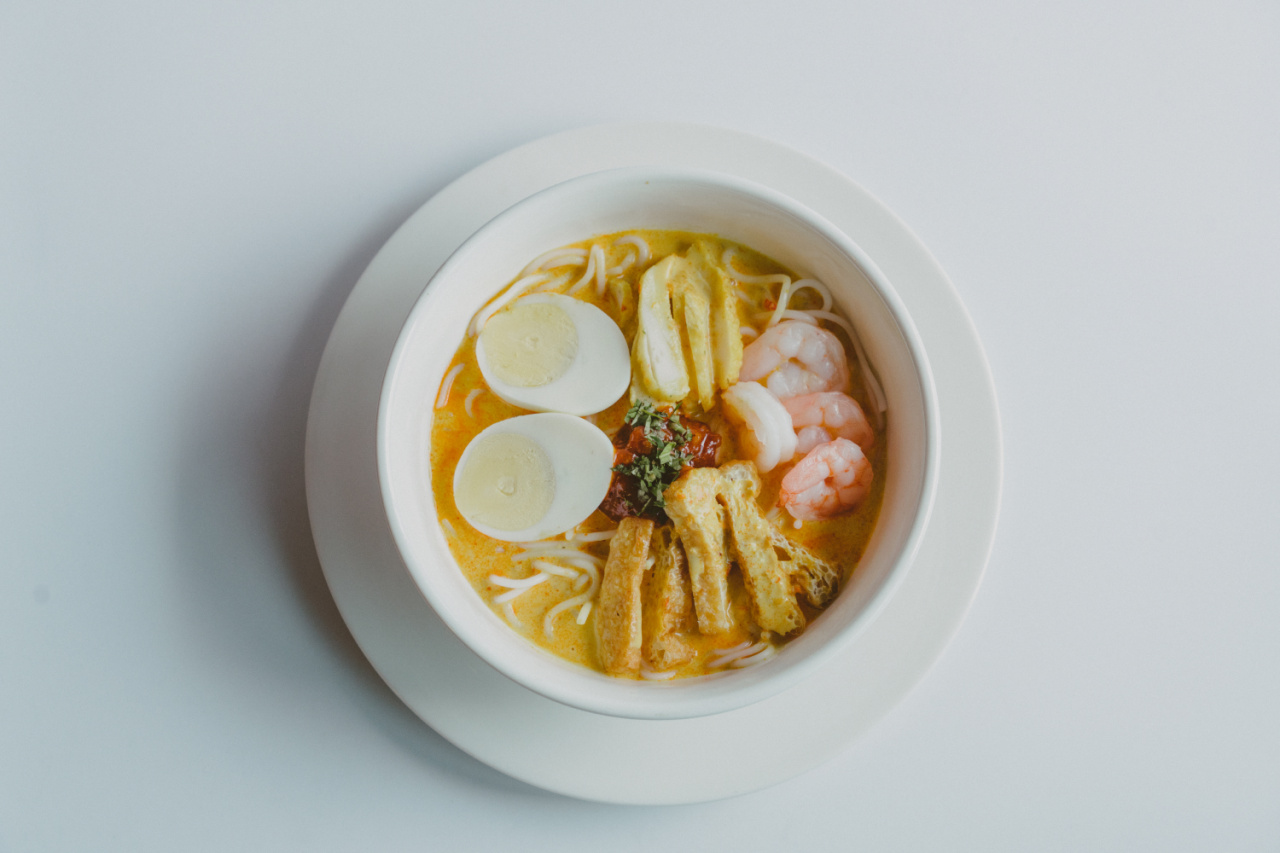 a bowl of laksa