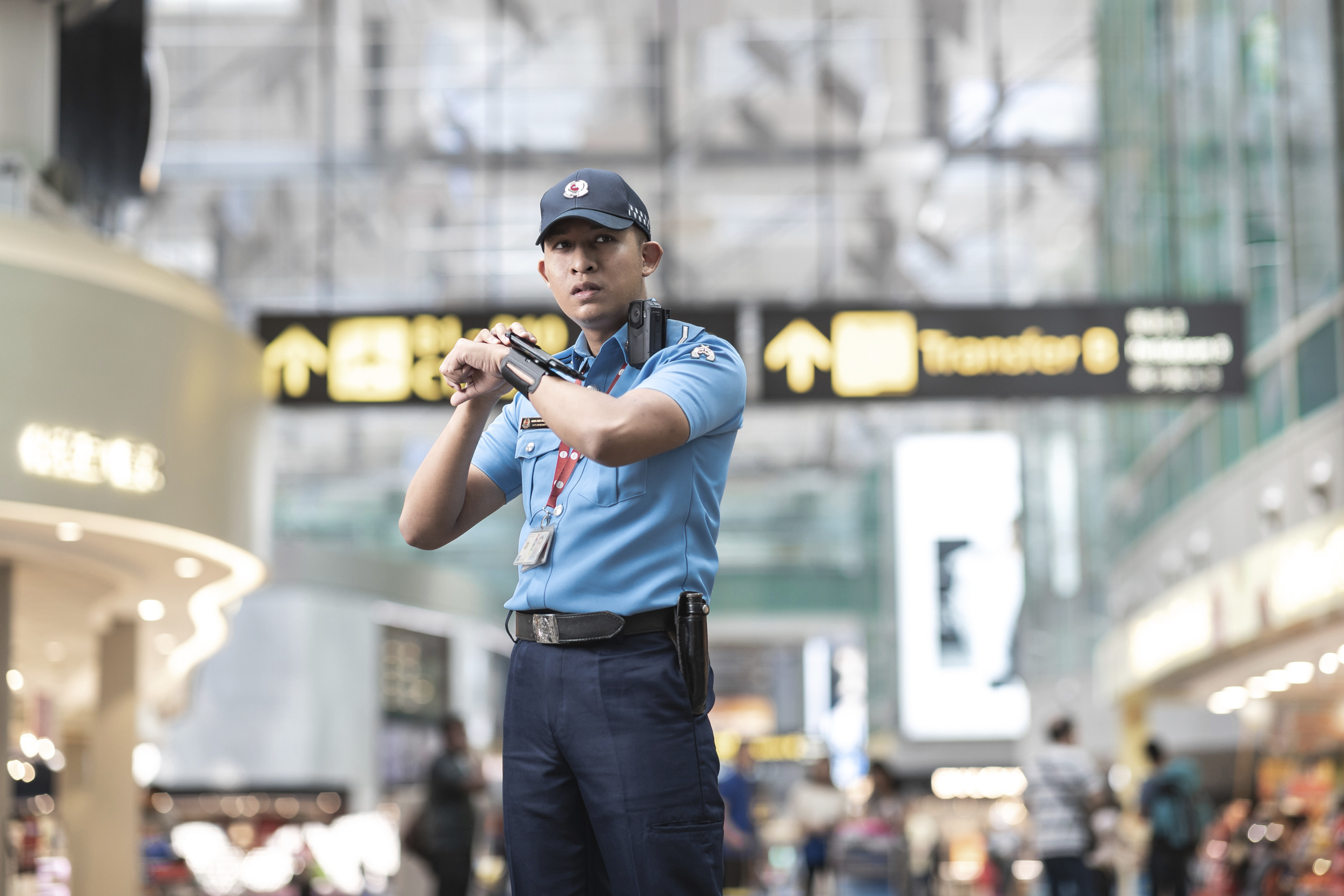 Auxiliary Police Officer in Airport