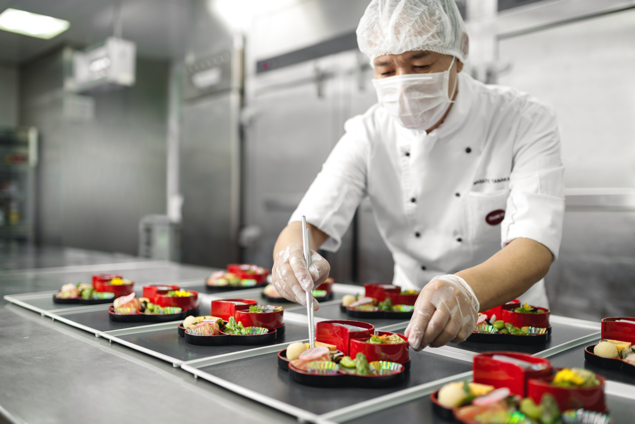 Chef Tanaka in japanese kitchen