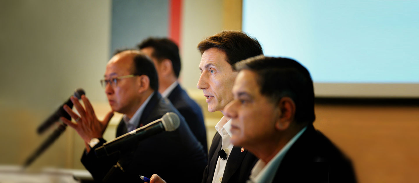 Alex Hungate at press release